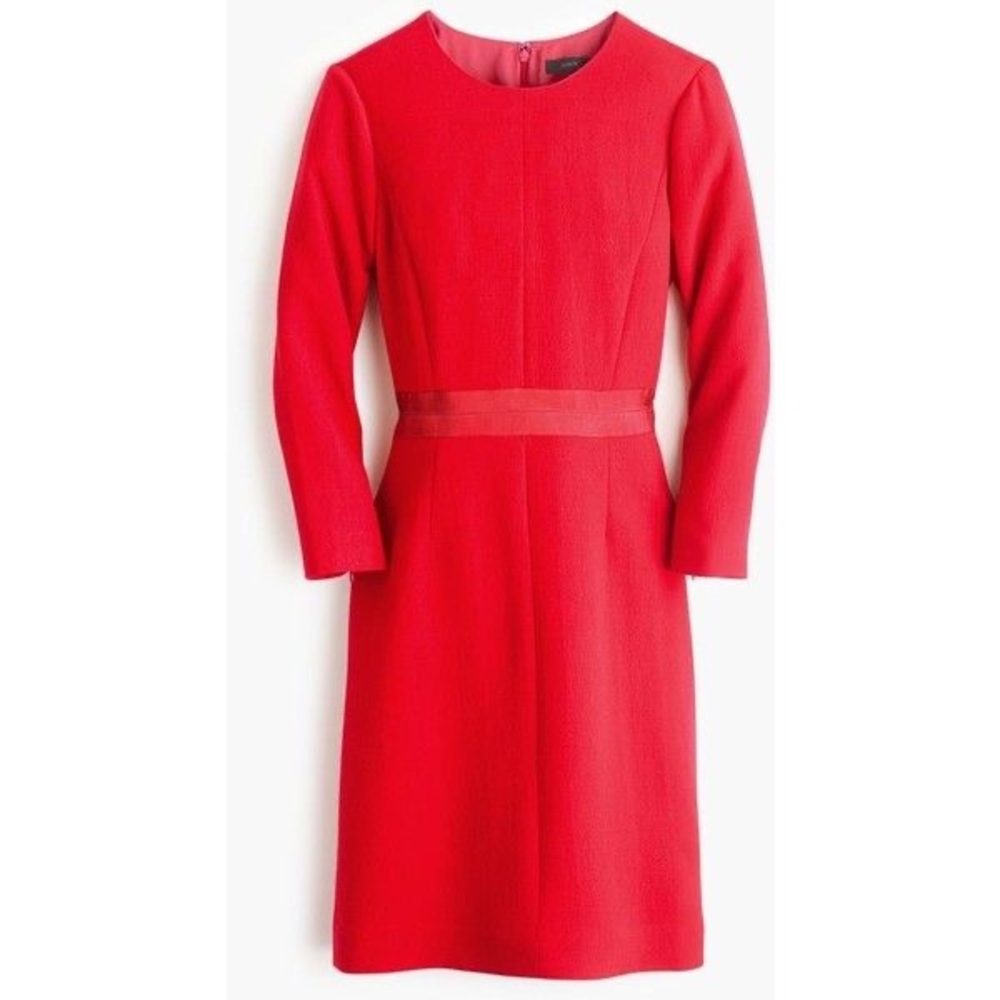 J Crew Double Faced Wool Crepe Dress NWT